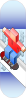 Pixelized 3d Boy Skating Clip Art