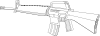 M16 Gun Fire Arms Weapon Clip Art