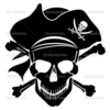 Pirate Skull Crossbones Clipart Image