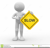 Slow Down Sign Clipart Image