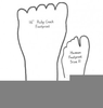 Foot Book Clipart Image