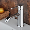 Centerset Contemporary Chrome Finished Single Handle Solid Brass Bathroom Sink Faucet-- Faucetsuperdeal.com Image