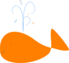 Whale Orange Clip Art