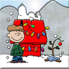 Christmas Snoopy Clipart Image