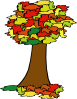 Fall Coloured Tree Clip Art