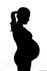 Free Clipart Of Pregnant Woman Silhouette Image