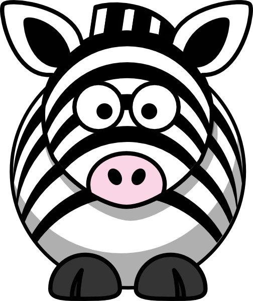 Cartoon Zebra Clip Art at Clker.com - vector clip art online, royalty free  & public domain