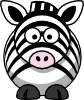 Cartoon Zebra Clip Art