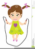 Girl Jumping Rope Clipart Image