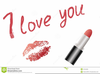 Red Lipstick Clipart Image