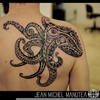 Trippy Octopus Tattoo Image