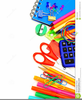 School Supplies Clipart Free Image