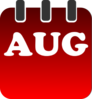 August Calendar Clip Art