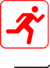 Running-red Clip Art
