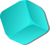 Blue Cube Clip Art