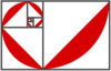 Fibonacci Spiral Red Clip Art