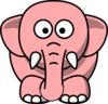 Gajah Pink Clip Art