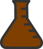 Lab Bottle Brown Clip Art