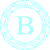Letter B Monogram Clip Art
