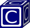 C-blueblock Clip Art