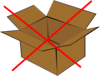 No Boxes Clip Art