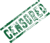 Green Censored Stamp Clip Art