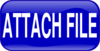 Blue Attach File Rectangle Button Clip Art