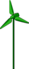 Green Windturbine Clip Art