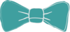 Bow Tie Teal Clip Art