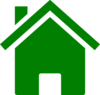 Simple Green House Clip Art