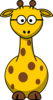 Giraffe With Glasses Clip Art