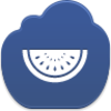 Free Dark Blue Cloud Watermelon Piece Image