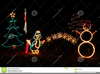 Christmas Tree With Lights Clipart Image