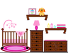 Baby In Crib Clipart Image