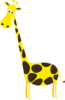 Giraffe Less Spot Clip Art
