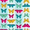 Seamless Pattern Colorful Butterflies Eps Vector Illustration Image