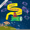 New Years Vector Clipart Image