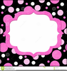 Pink Polka Dot Bow Clipart Image