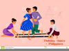 Folk Dancing Clipart Image