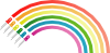 Rainbow From Light Emitting Diodes Clip Art