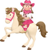 Free Baby Cowgirl Clipart Image