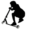 Kick Scooter Clipart Image