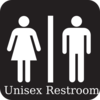 Unisex Restroom Sign 2 Clip Art
