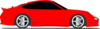 Red Sports Car2 Clip Art