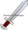 Sword Game Piece Clip Art