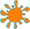 Orange Splash Clip Art