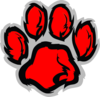 Red Paw Clip Art