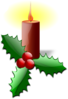 Christmas Candle Clip Art