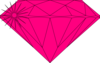 Pink Sparkle Diamond  Clip Art