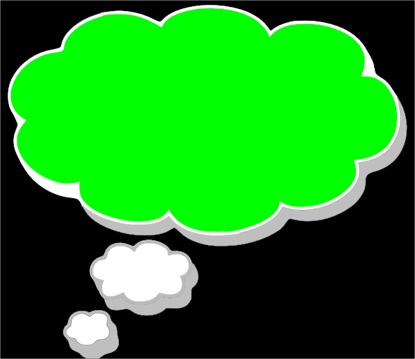 green thought bubble